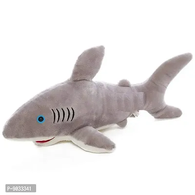 F C Fancy Creation Shark Soft Toy Stuffed Plush Toy for Kids - (42 cm)Gray-thumb5