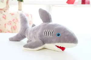 F C Fancy Creation Shark Soft Toy Stuffed Plush Toy for Kids - (42 cm)Gray-thumb3