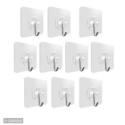 10 Adhesive hooks Wall hangers Self-adhesive hooks Sticky wall hooks Removable wall hooks Adhesive hangers Stick-on hooks Wall-mount hooks Damage-free hooks Command hooks-thumb0