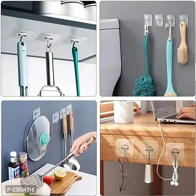 10 Adhesive hooks Wall hangers Self-adhesive hooks Sticky wall hooks Removable wall hooks Adhesive hangers Stick-on hooks Wall-mount hooks Damage-free hooks Command hooks-thumb2