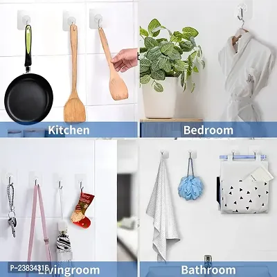 10 Adhesive hooks Wall hangers Self-adhesive hooks Sticky wall hooks Removable wall hooks Adhesive hangers Stick-on hooks Wall-mount hooks Damage-free hooks Command hooks-thumb5