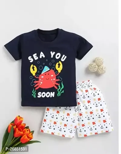 Fabulous Cotton Printed Clothing Set For Boys-thumb0