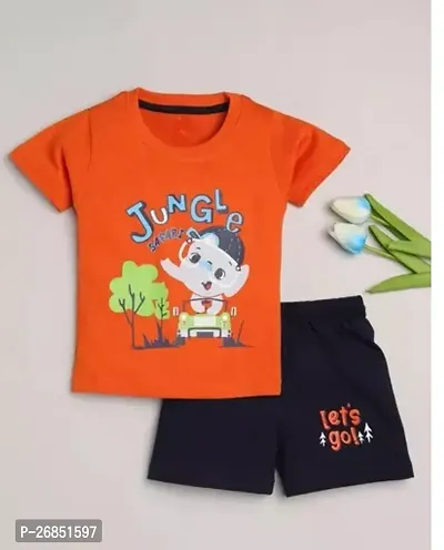 Fabulous Cotton Printed Clothing Set For Boys-thumb0