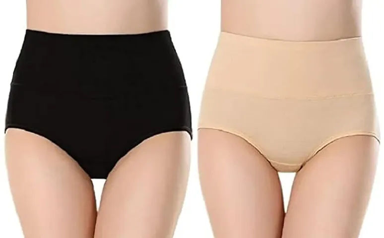 Awesome Solid Full Coverage Hipster Panty Set, (Pack Of 2)/Tummy Tucker
