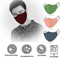 Stylish Fancy Cotton Breathable Fabric Anti-Bacterial Reusable Mask Pack Of 12-thumb4
