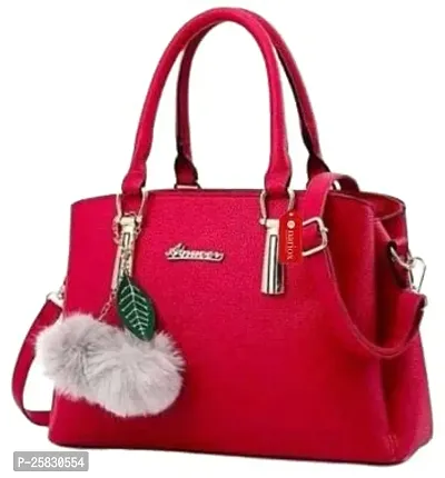 Stylish Red Synthetic  Handbags For Women-thumb0