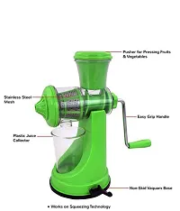 Portable Handle Juicer For Fruits Machine, Pomegranate fruit Juicer Machine For All Fruits Steel And Vacuum Locking System, Shake Healthy And Fresh Water Melon, (Plastic,Steel handle,steel jali)-thumb2