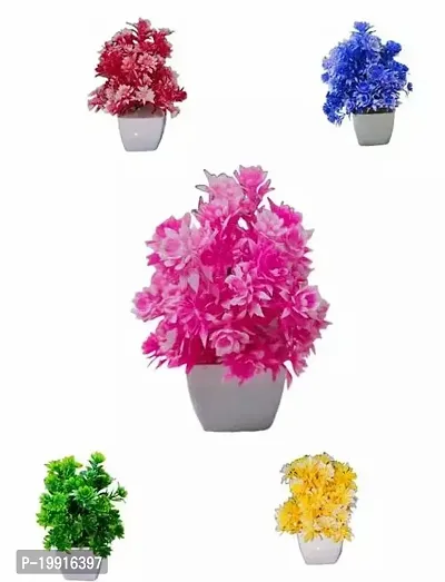 Buyoed Home   Office Decor Artificial Flower set of 5-thumb0