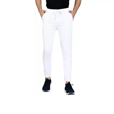 Comfortable Blend Regular Track Pants For Men