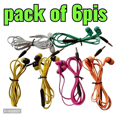 Earphone pack of 6 pis