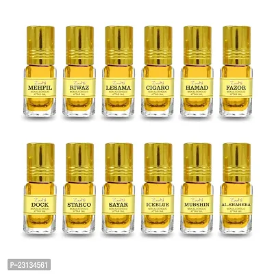ZooHi Attar 12 Variant Smell Alcohol Free Long Lasting Perfume Oil For Men And Women Combo Pack Of 12-thumb0