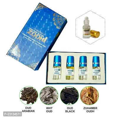 Zoohi Perfume Attar 4 Variant Smell Combo Pack For Men And Women Roll On Natural Non Premium Long Lasting Fragrance Each 3 ml-thumb3