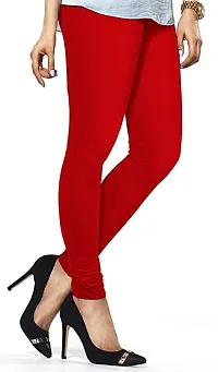 Bodycave Red/Churidar Leggings Super Soft Comfy Stretchable-thumb1