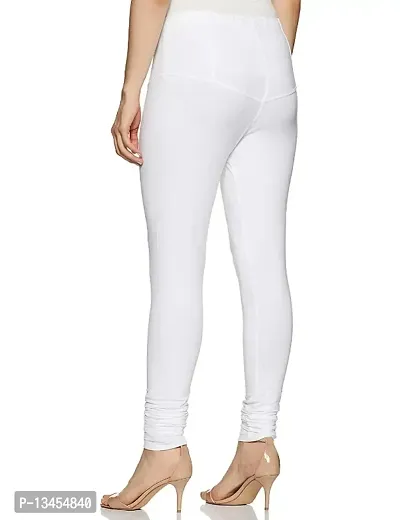 Bodycave White /Womens Cotton Stretchable Skinny Fit Leggings for Women and Girls Legging Free Size-thumb2