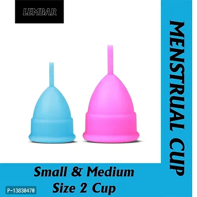 Reusable Menstrual Cup  Small Andmedium Size With Pouch Ultra Soft, Odour  And Rash Zsde, No Leakage, Protection For Upto 10 to 12 Hours