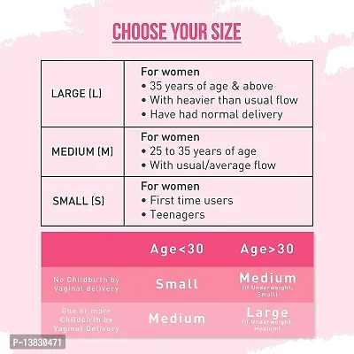 Reusable Menstrual Cup  Small Andlarge Size With Pouch Ultra Soft, Odour  And Rash Zsde, No Leakage, Protection For Upto 10 to 12 Hours-thumb2