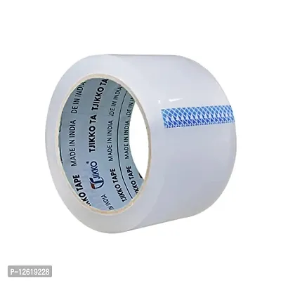 Cello Tape/BOPP Tape/Packing Tape Premium Grade 72 mm width 65 meter length Clear (Transparent, 2 Tape Roll)