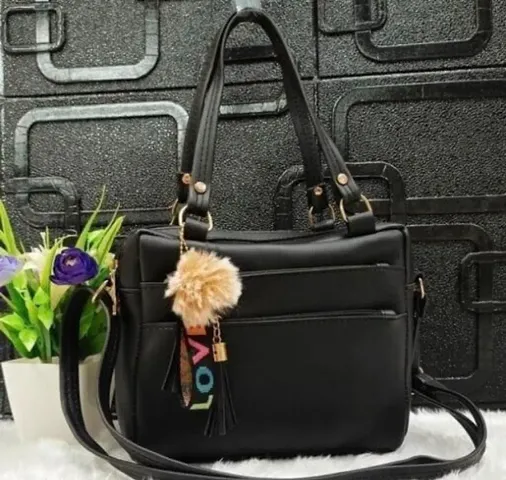 Trendy Attractive PU Solid Sling Bags for Women