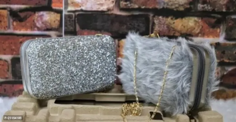 Classic Sequined Clutches for Women pack of 2
