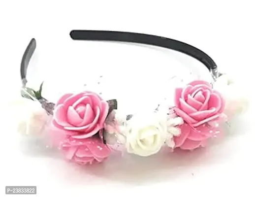 Multicolour Plastic Hairband/Tiara/Floral Crown for Girls and Women