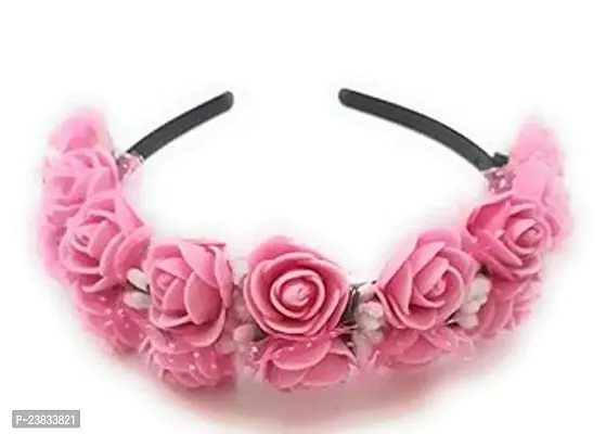 Multicolour Plastic Hairband/Tiara/Floral Crown for Women