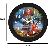 Iya Creations Designer Analogue Round Plastic Wall Clock with Glass for Home/Living Room/Bedroom/Kitchen/Office ( 28 x 28 x 3 cm) (WC 1009 Meera)-thumb2