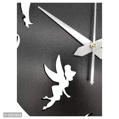 Heritagecrafts Wooden Butterfly Analog Wall Clock (50 cm x 50 cm x 2.5 cm, Black)-thumb4