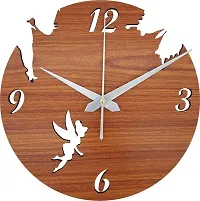 Heritagecrafts Butterfly Analog Wall Clock for Home/Living Room/Bedroom/Kitchen/Offices (50 cm x 50 cm x 2.5 cm, Brown)-thumb2