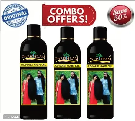 Adivasi Herbal Hair Oil For Hair Growth Pack Of 3-thumb0