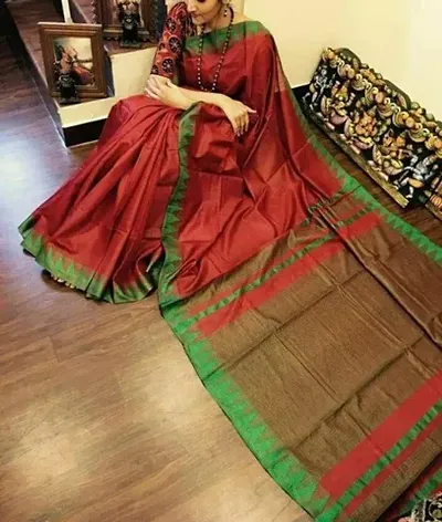 Beautiful Chanderi Silk Saree with Blouse piece