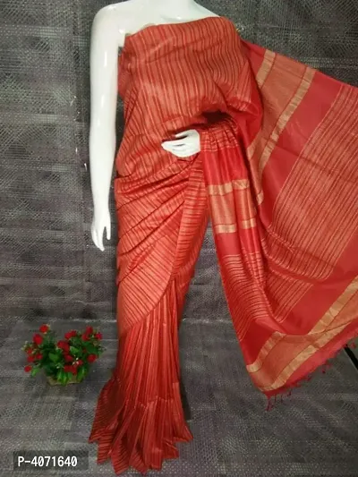 Beautiful Chanderi Silk Saree with Blouse piece-thumb0