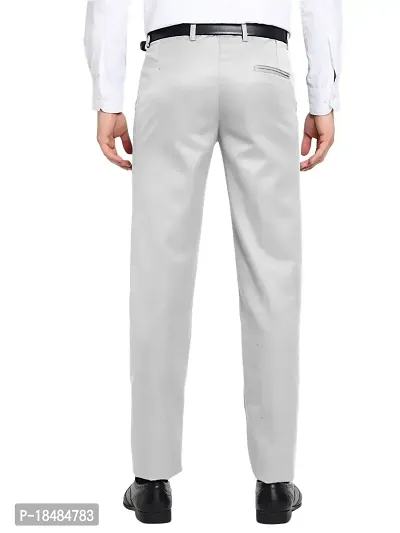 STALLINO Fashion PV Lightgrey and Cream Fit Formal Trouser for Men - Office pant for Men-thumb2