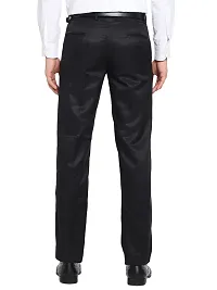 STALLINO Fashion PV Lightgrey and Black Fit Formal Trouser for Men - Office pant for Men-thumb3