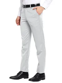 STALLINO Fashion PV Dgrey and Lightgrey Fit Formal Trouser for Men - Office pant for Men-thumb4