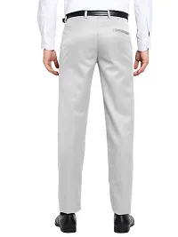 STALLINO Fashion PV Cream and Lightgrey Regular Fit Formal Trouser for Men - Office pant for Men-thumb3