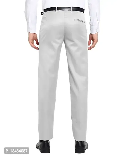 STALLINO Fashion PV Cream and Lightgrey Regular Fit Formal Trouser for Men - Office pant for Men-thumb4