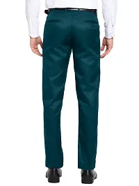 STALLINO Fashion PV Morpitch Blue Regular Fit Formal Trouser for Men - Office pant for Men-thumb1