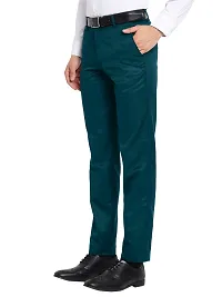 STALLINO Fashion PV Morpitch Blue Regular Fit Formal Trouser for Men - Office pant for Men-thumb2