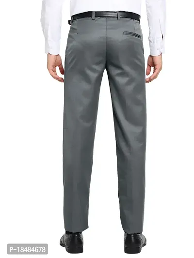 STALLINO Fashion PV Cream and Darkgrey Regular Fit Formal Trouser for Men - Office pant for Men-thumb4