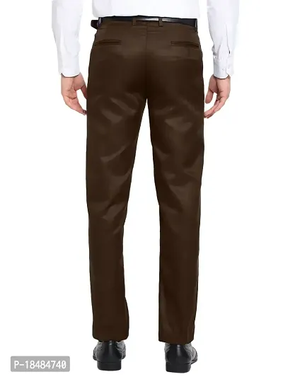 STALLINO Fashion PV Dgrey and  Coffee Fit Formal Trouser for Men - Office pant for Men-thumb4