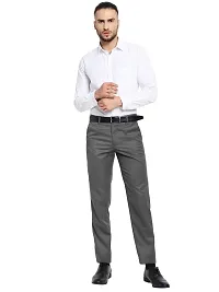 STALLINO Fashion PV Darkgrey Regular Fit Formal Trouser for Men - Office pant for Men-thumb3