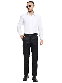 STALLINO Fashion PV Black Regular Fit Formal Trouser for Men - Office pant for Men-thumb3