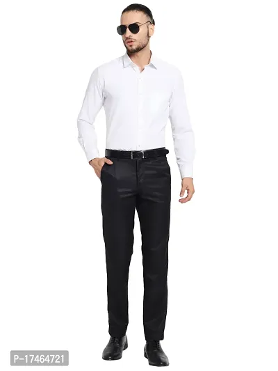 STALLINO Fashion PV Black Regular Fit Formal Trouser for Men - Office pant for Men-thumb4