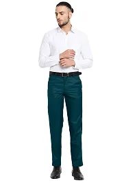 STALLINO Fashion PV Morpitch Blue Regular Fit Formal Trouser for Men - Office pant for Men-thumb3