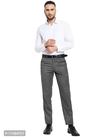STALLINO Fashion PV Darkgrey Regular Fit Formal Trouser for Men - Office pant for Men-thumb4