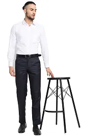STALLINO Fashion PV Navy Blue Regular Fit Formal Trouser for Men - Office pant for Men-thumb3