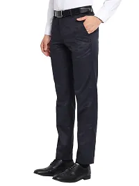 STALLINO Fashion PV Lightgrey and Navyblue Fit Formal Trouser for Men - Office pant for Men-thumb4