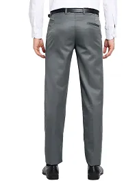 STALLINO Fashion PV Dgrey and Black Reglar Fit Formal Trouser for Men - Office pant for Men-thumb1