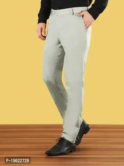 STALLINO Fashion Green Regular Fit Formal Trouser for Men - Office pant for Men-thumb3