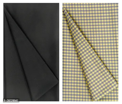 Men  Gwalior Cotton Shirt And Trouser Fabric Combo Set ( 1 Pant And 1 Shirt Piece Combo)-thumb0